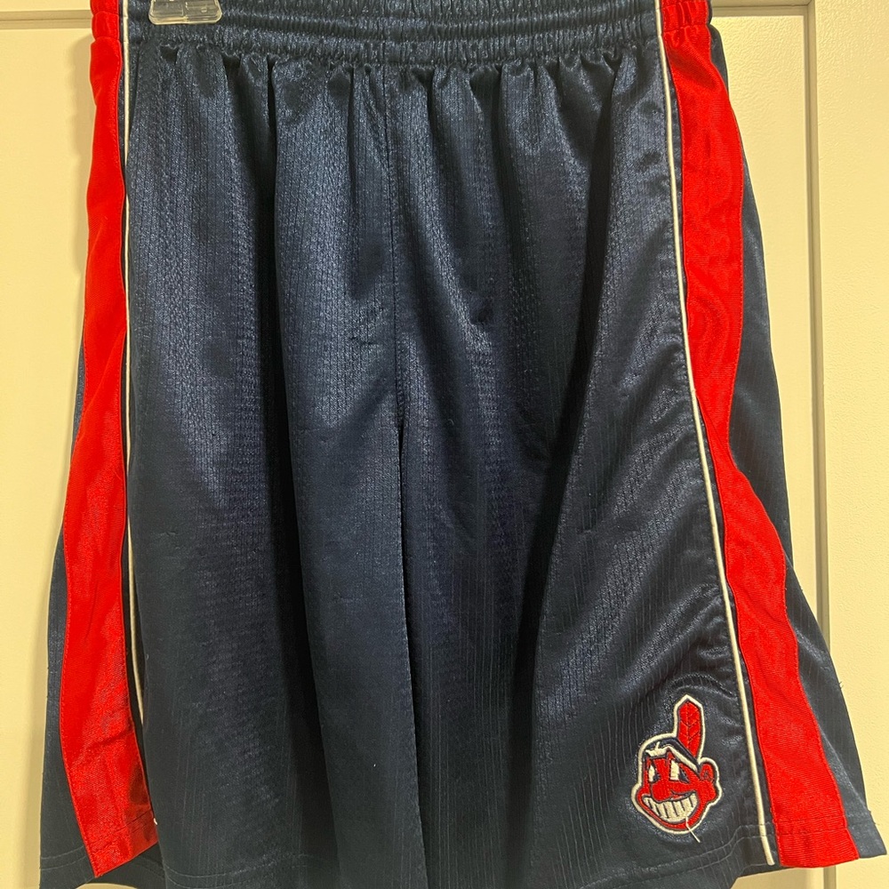 Nike Kids Blue and Red Shorts Cleveland Indians